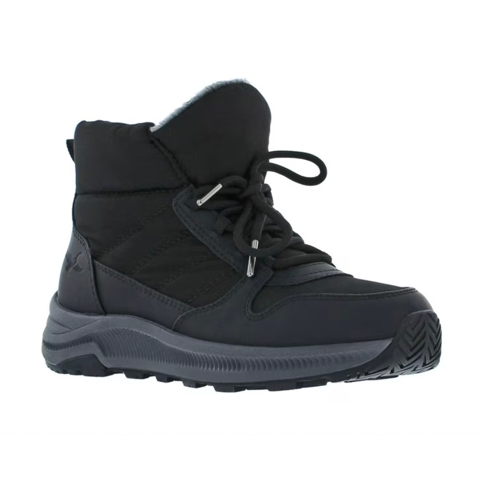 Eddie Bauer‎ Balasana Black Gorpcore Snow Cozy Winter Boot SZ 8